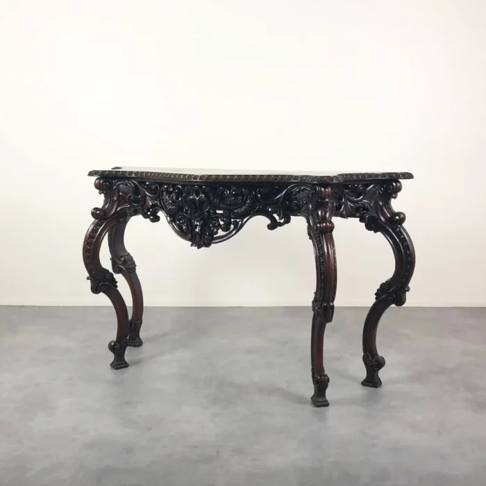 曲線美が魅力のフレンチアンティーク コンソールテーブル