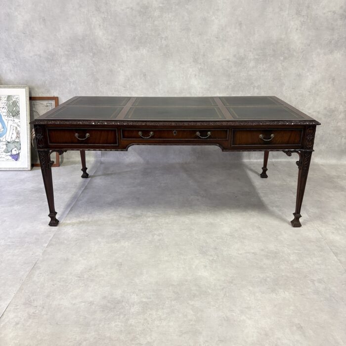 アンティーク デスク レザートップ 英国クラシック